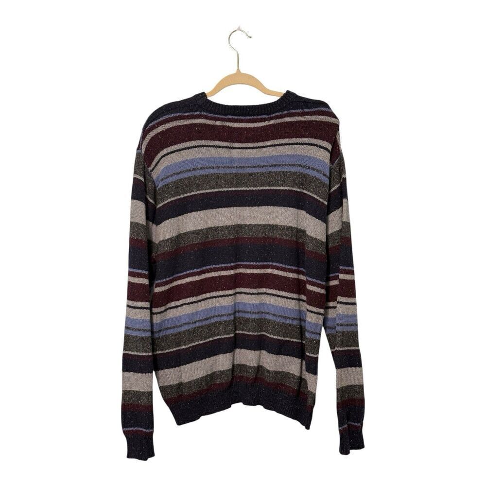 Vintage Oleg Cassini Wool Blend Pullover Mens L
Striped Sweater Crew - Picture 2 of 8